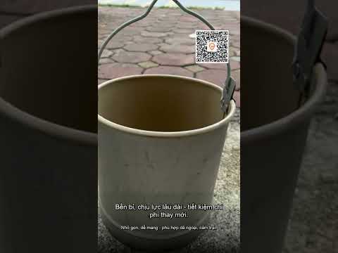 (Rẻ Nhất) Xô Múc Nước , Gầu Giếng , Gầu Múc Nước Bằng Tôn Dày Dặn Cứng Cáp