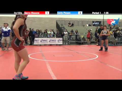 FILA Junior 51 kg / 112.25 lbs. - Sierra Blasone vs. Emily Pinson