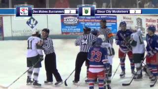 preview picture of video 'Des Moines Buccaneers vs. Sioux City Musketeers February 7, 2014'