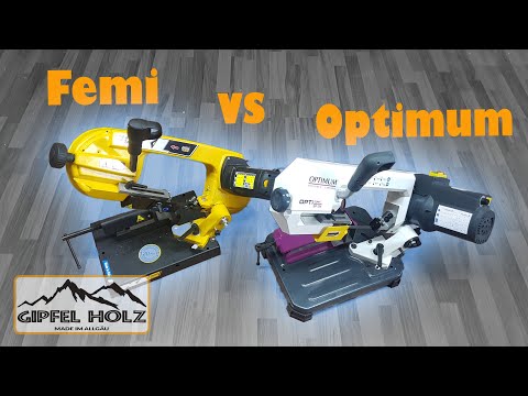 Metallbandsägen im Test | FEMI SN 120 XL-G | Optimum OPTIsaw  SP 13V | Testbericht | Bandsäge