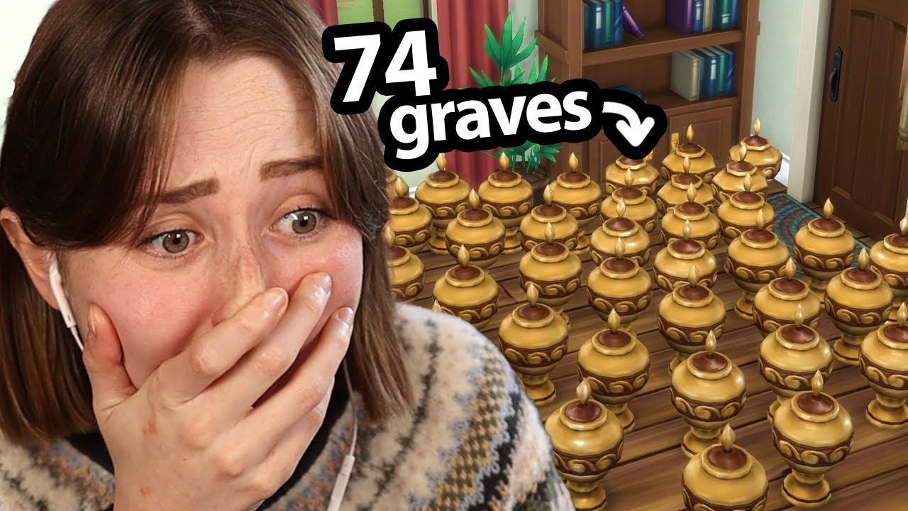 my ENTIRE sims house is FULL OF GRAVES (2024 Highlight Reel!)