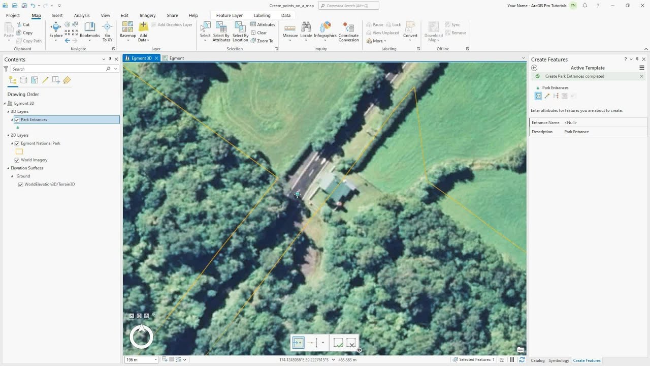 Create points on a map in ArcGIS Pro