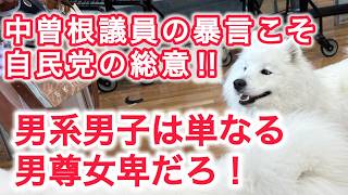 中曽根議員の暴言こそ自民党の総意 !!　男系男子は単なる男尊女卑だろ！