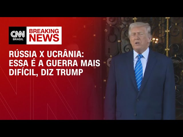 Trump sobre conflito na Ucrânia:  “Resolvi oito guerras e essa é a mais difícil” | AGORA CNN