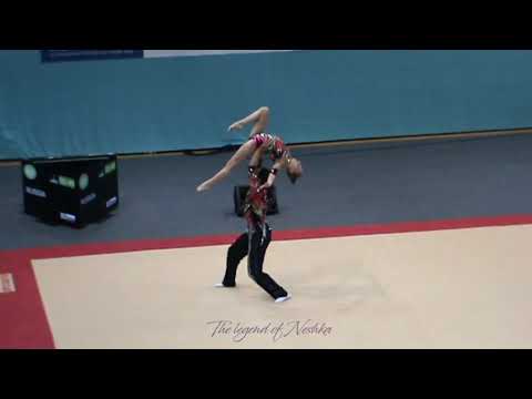 RUS - Mixed pair Acro worlds Levallois 2014 Final