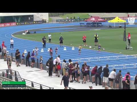 U9 Girls 60m Hurdles Heat 8: 2022 Commonwealth Bank State Combined Events Championships - Saturday