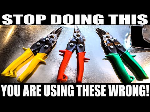 STOP DOING THIS WRONG! How To Use Aviation Snips The RIGHT WAY