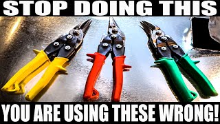 STOP DOING THIS WRONG! How To Use Aviation Snips The RIGHT WAY
