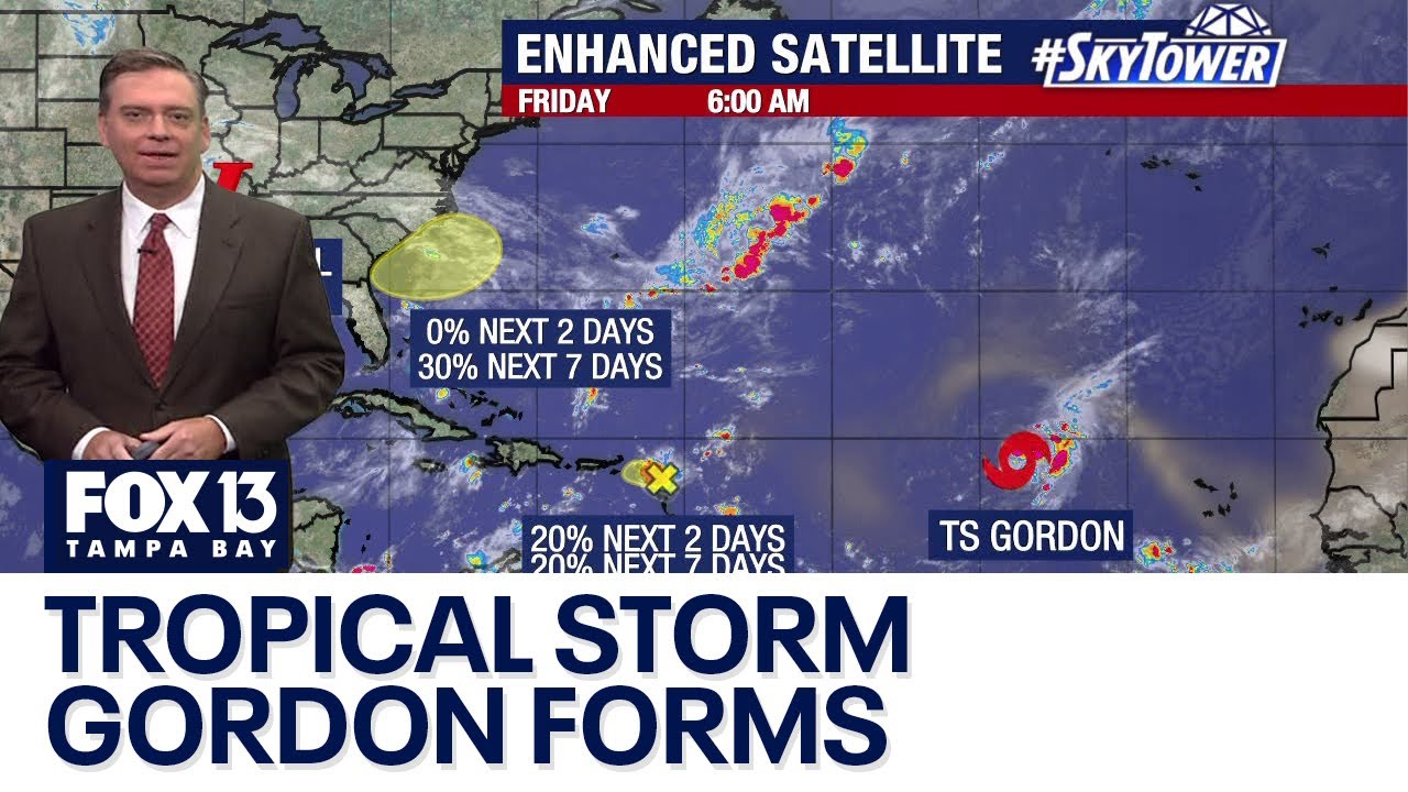 Tropical Storm Gordon forms in the Atlantic