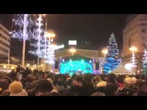 Zagreb - New Years Eve 2019, Ban Jelačić Square