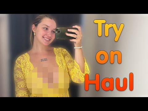 [4K] Transparent Haul with Lath | See through Nightwear & Dresses Try on