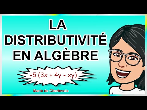 La distributivité en algèbre, cours 6 ✔ CAHIER D'EXERCICES + CORRIGÉS sur Marie de Charlevoix😲