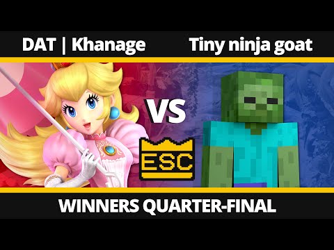 ESC 69 - Winners Quarter-Final - DAT | Khanage (Peach) Vs. Tiny ninja goat (Steve) - SSBU Tournament