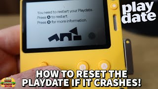 How To Reset The Playdate if it Crashes (unresponsive) - Plus how to delete games!