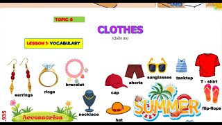 Topic 6 - Clothes - Phonics 3A