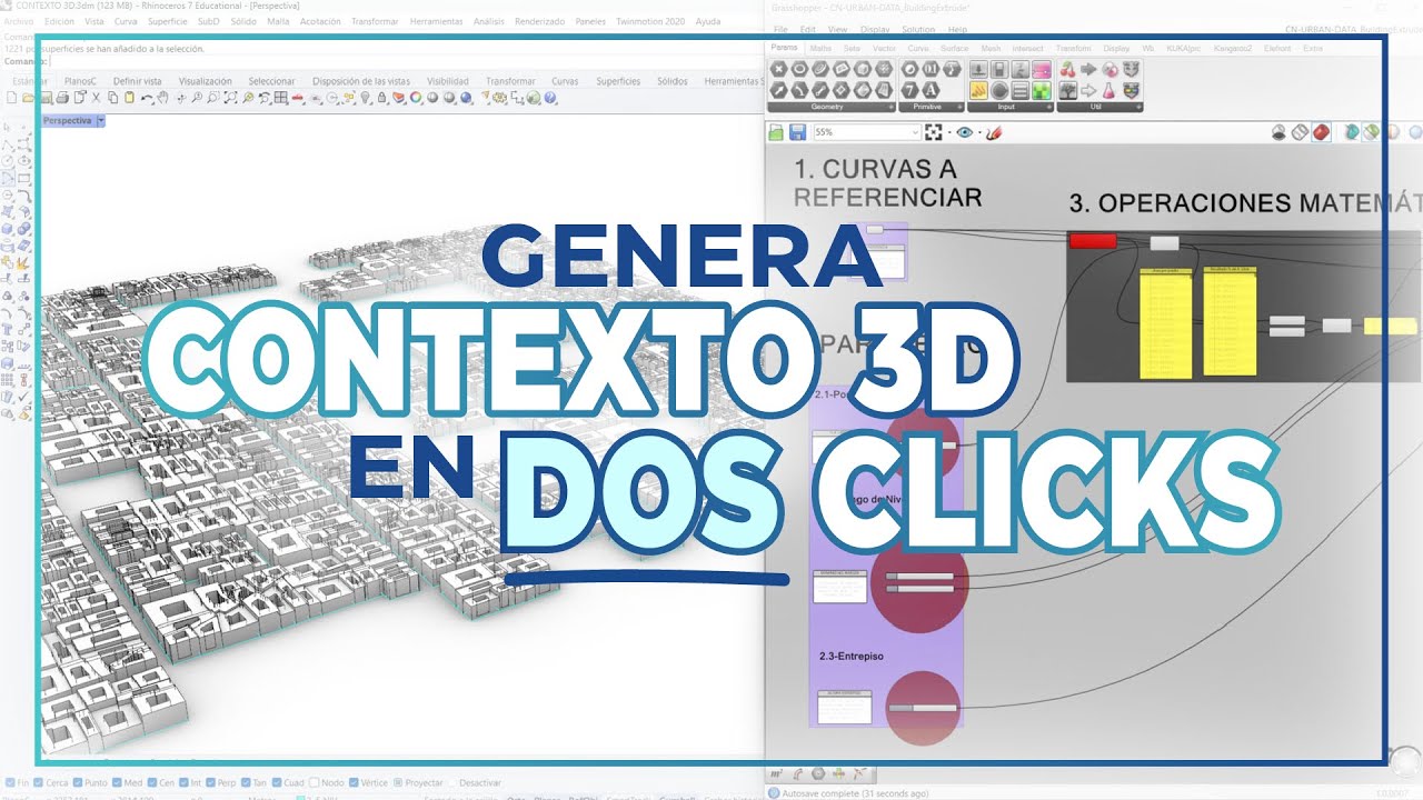 Cómo Modelar Ciudades en 3D en Segundos con Grasshopper y Rhino