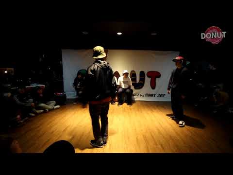 DONUT02 hiphop battle round of 16 "YELLOW.D vs 김현빈"