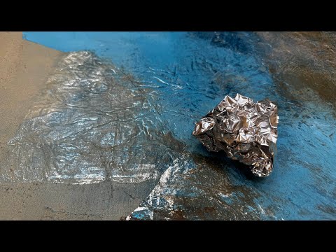 3 x best abstract painting - aluminum foil - structure, instructions, for beginners