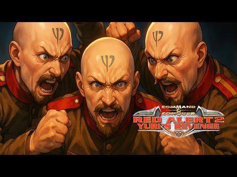 Red Alert 2: Replica Triplet | 1 vs 5 Brutal AI | Superweapons [On]