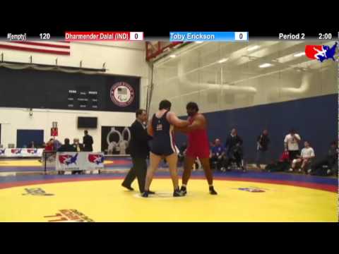 2012 Kiki Cup 120: Dharmender Dalal (IND) (INTL) vs. Toby Erickson (USA #4)