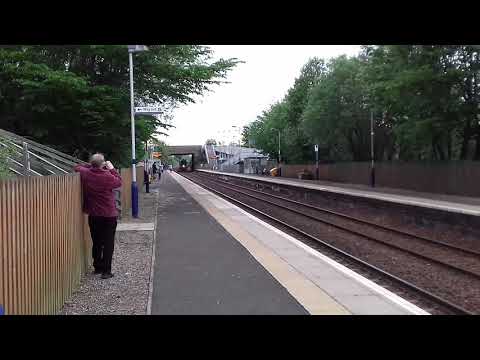 Flying scotsman passing through rosyth on it's last journey of the fife circle