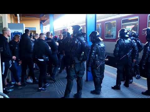 Derby Trnava - Slovan, vlakom do Trnavy z Hl.st. Bratislava 17.10.2021