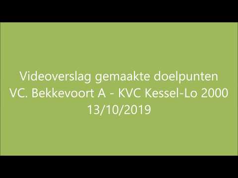 Videoverslag gemaakte doelpunten VC. Bekkevoort A - KVC Kessel-Lo 2000