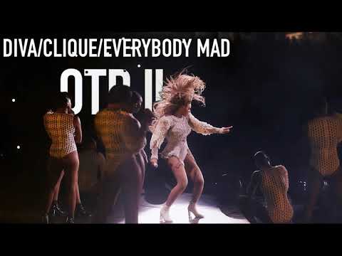 Beyoncé & JAY Z - Diva/Clique/Everybody Mad (Live at OTR II - Studio Version)