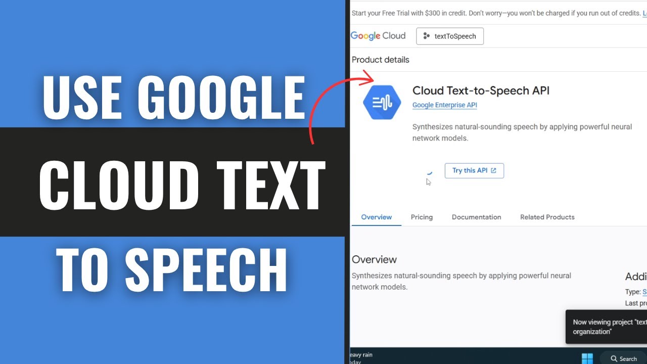 How to USE GOOGLE CLOUD TEXT TO SPEECH (Step by Step) 2025