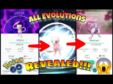 POKEMON GO - ALL EVOLUTIONS REVEALED!!! Including all Rare pokemon walkthrough HD✔ Video