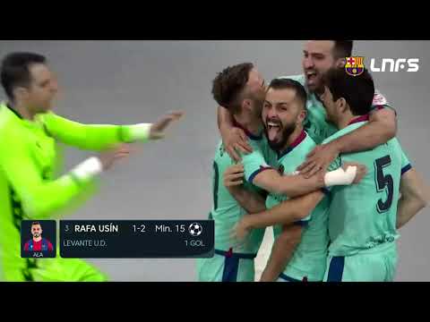 Gol Rafa Usín (1-2) Barça FS - Levante UD FS. Final 1, 1Div. LNFS