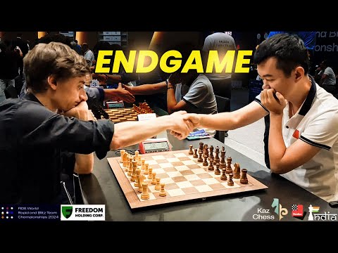 Power Play In The Endgame | Daniil Dubov vs Ding Liren | World Team Blitz 2024
