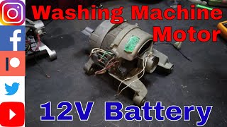 Running A Washing Machine (Universal) Motor With A 12v Battery (WIRING)
