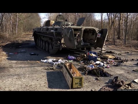Ukrainian Forces Destroy Russian Armored Column Іn Kyiv Region