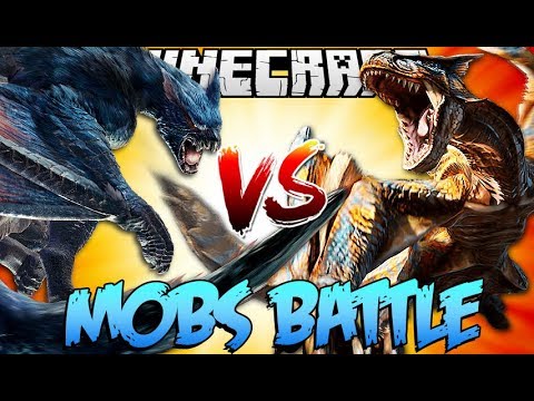 Ninja Dragon vs Tigrex Dragon! | Minecraft - Mobs Battle