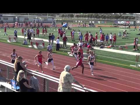 FSB 100m vs Marina - 4-14-16 - Los Alamitos Boys