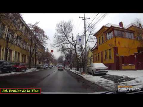 Timişoara:  Cartier Plopi - Calea Girocului. (Timelapse 1.6x - Real sound)