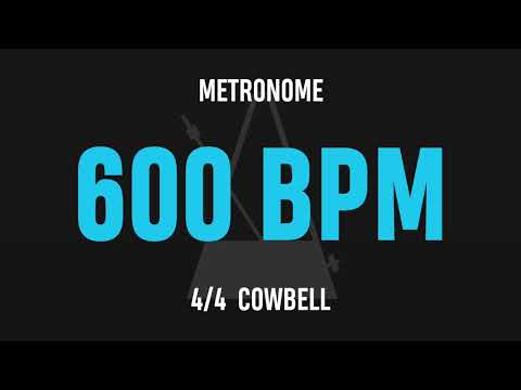 600 BPM 4/4 - Best Metronome (Cowbell)