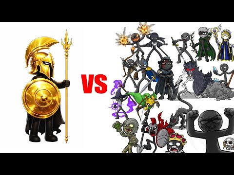 Golden Spearton vs all Units - Stick War Saga
