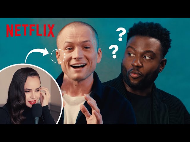 Taron Egerton & Sofia Carson Hilariously Prank Sinqua Walls
