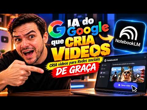 IA do Google que cria vídeos grátis para redes sociais - NotebookLM