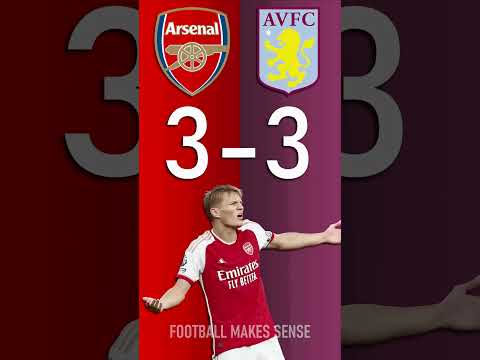 Arsenal vs Aston VIlla : Premier League Score Predictor - hit pause or screenshot