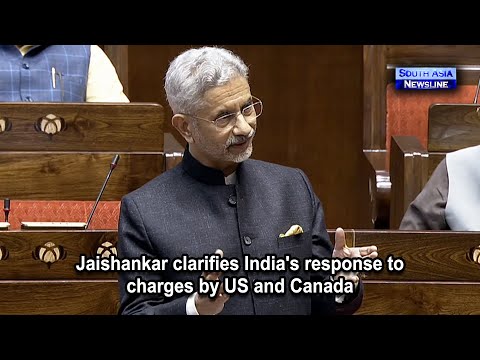 Jaishankar clarifies India's response to charges by US and Canada
