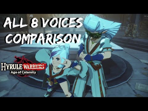 Purah: Check it! All 8 Voices Comparison - Hyrule Warriors: Age of Calamity Guardian of Remembrance