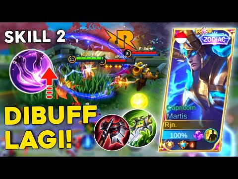 NEW PATCH! MARTIS DI BUFF 2 KALI! TERIMAKASIH MOONTON! | GAMEPLAY TOP GLOBAL MARTIS INDONESIA - MLBB