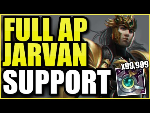 (INSANE GAME) THIS NEW FULL AP JARVAN SUPPORT DOES INSANE HEALING, DAMAGE, AND SHIELDING!