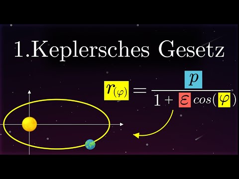 1.Keplersches Gesetz - Fluchtgeschwindigkeit, Ellipse, Parabel, Hyperbel, Länge der Halbachsen