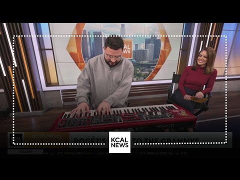 Producer Rogét Chahayed plays mini show in KCAL studio