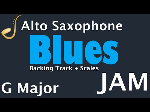 Alto Saxophone Blues Jam in G Major -  Backing Track | Improvisation