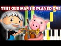 This Old Man He Played One Little Baby Bum Piano Tutorial Karaoke
